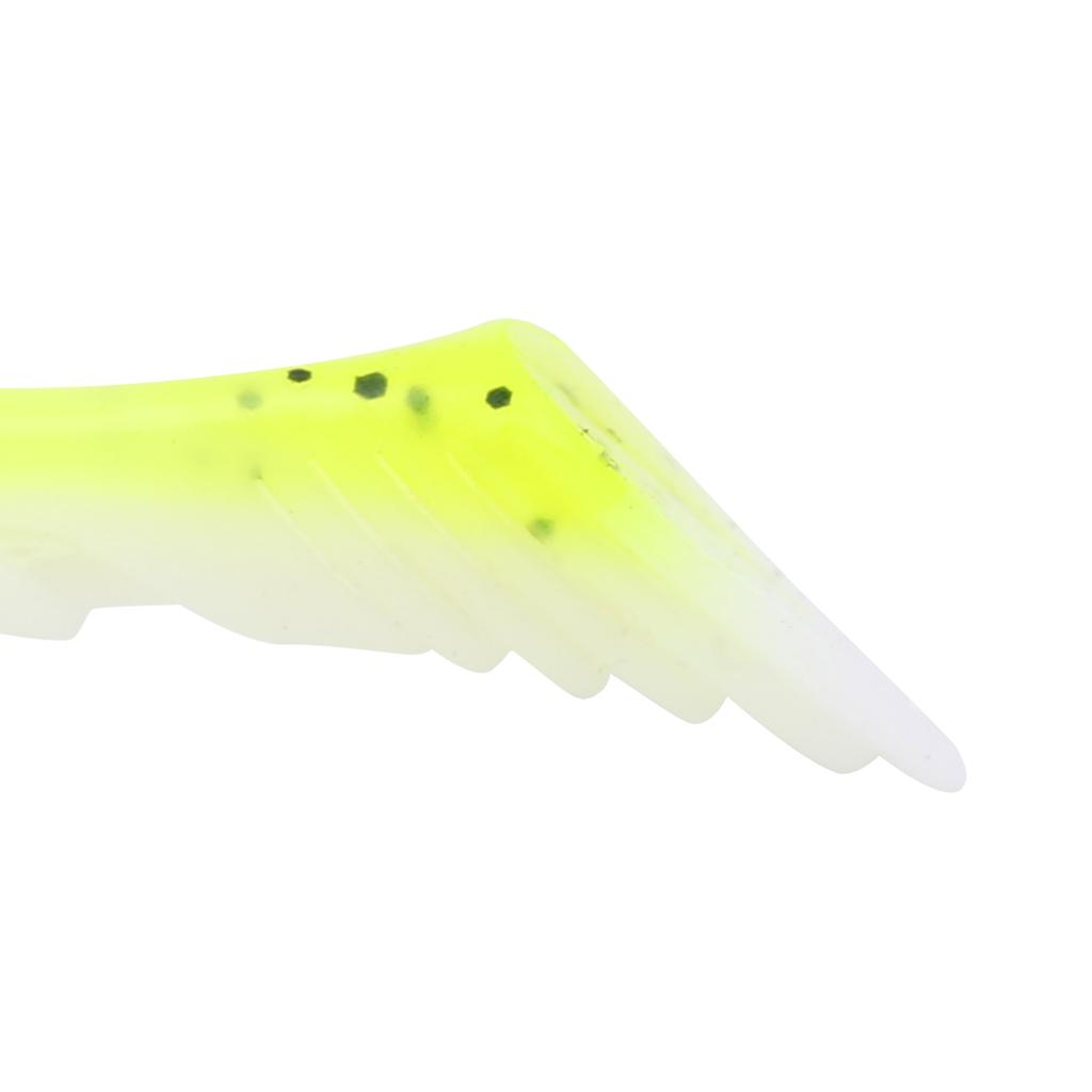 20Pcs Artificial Simulation Silicone Fishing Lure Soft Bait T Tail Soft Worm Accessory