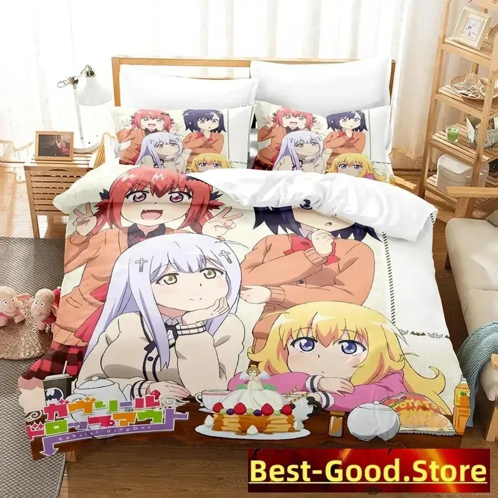 Gabriel Dropout 3D Anime parure Printed Bed Set Duvet Cover Pillowcase Bedding Set Linen Sheet Quilt Cover Queen King Size