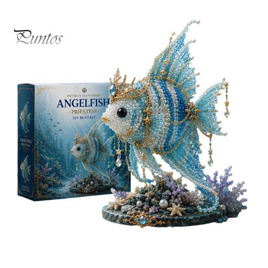 DIY Bead Kit Mythical Ocean for Beginners, 3D Beaded Animal Making with Instructions, Crystal Unique Sea Designs Beads and Pattern Guide, Underwater