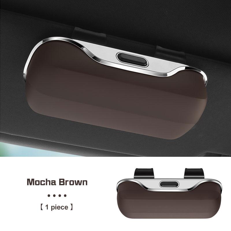 Car Visor Glasses Box Portable For BMW E38 E46 F15 E90 E92 E87 G20 G30 1 3 5 7 Series X1 X3 X5 Sunglasses Holder Eyeglasses Case