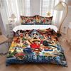 One Piece Bedding 3 Piece Set HD Print Duvet Cover Pillowcases for Teens Adult Bedroom Decoration Christmas Gift