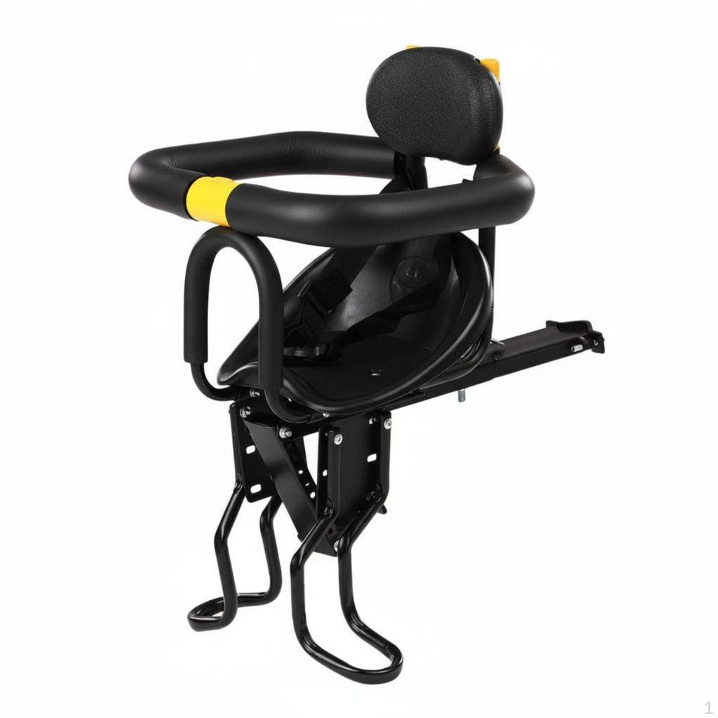 Front Mounted Child Bike Seat Belt Kids with Guardrail Easy Installation Biking Accessory