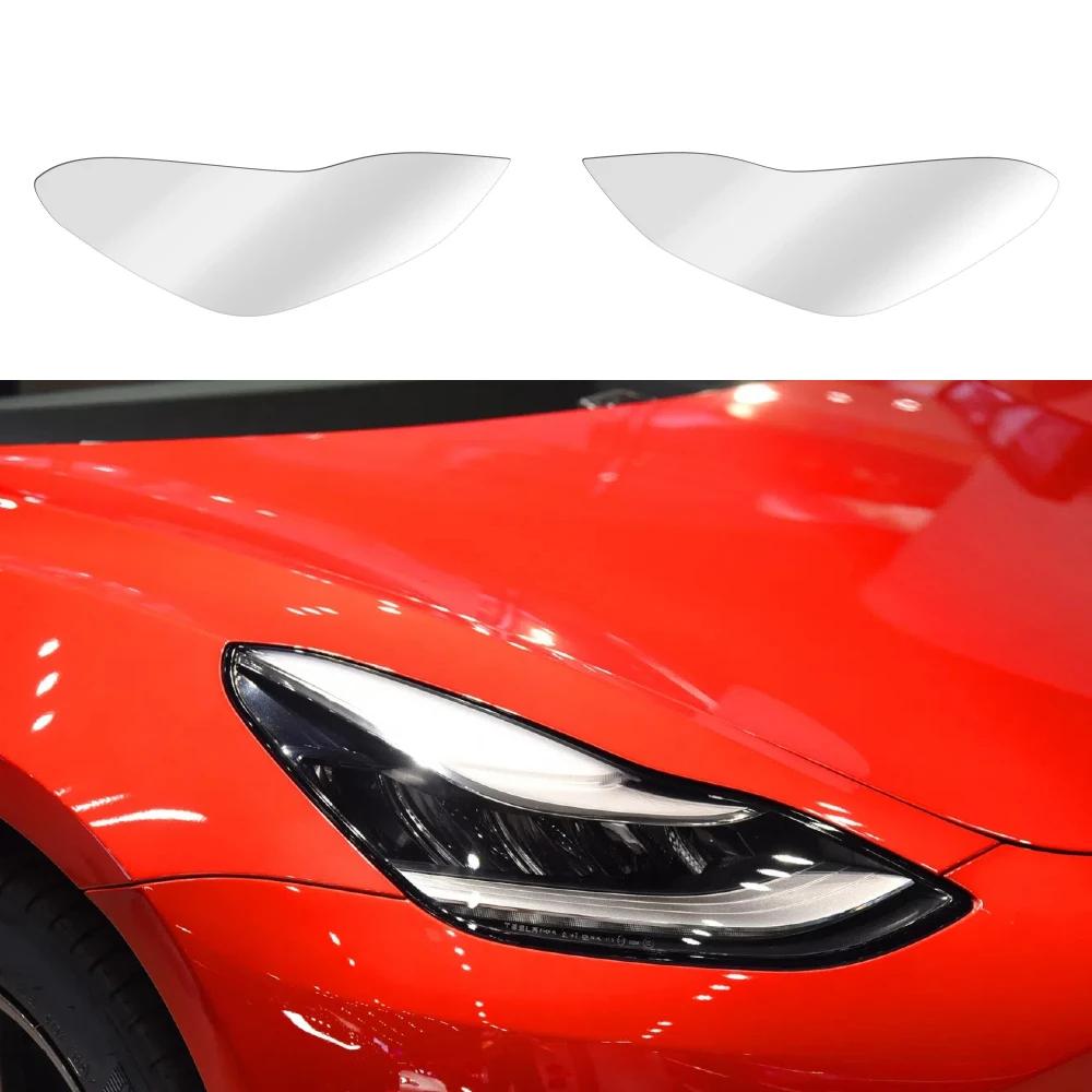 For Tesla Model Y - Lamp Protector High Quality Tpu Protective Film Car Accessorices for Headlight Fog Rear Tail Lights