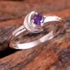 Amethyst Ring, Handmade Jewelry, 925 Sterling Silver, Women Jewelry, Moon Ring