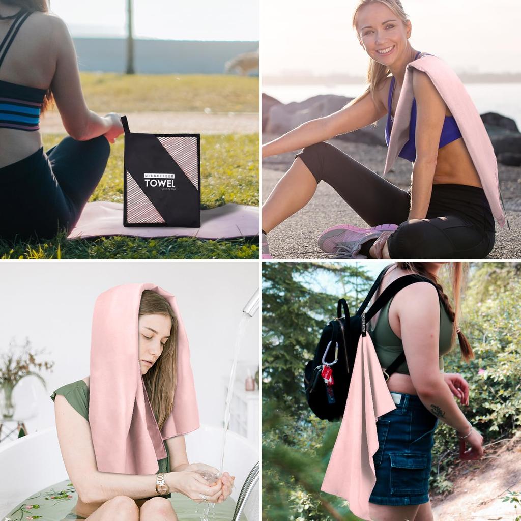 Leading The Fashion Microfiber Quick-Drying Sports Towel Multi-Color Swim Gym Fitness Camping Running Beach Towel