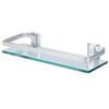 Space Aluminum Shelf Tempered Thickened Glass Bathroom Toilet Glass Storage Organizer Rack