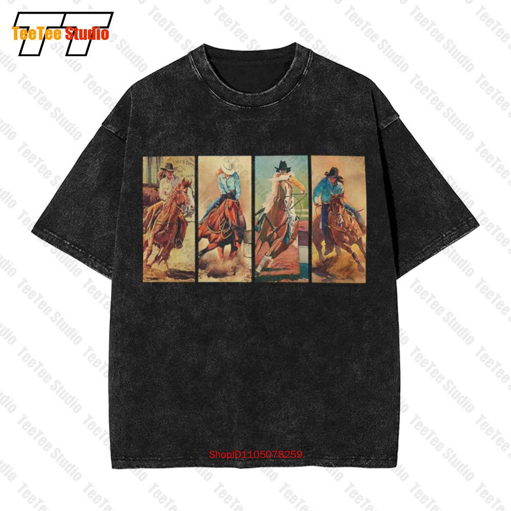 Horse Be Strong Brave Humble Badass Everyday Vintage Oversized TShirt UGBS S