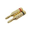 8Pcs 24K Gold Plated Copper 4mm  Banana Plug  Banana Connector Male Speaker Plug Black Red