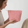 Handheld Striped Cosmetic Bag Korean Style Women Toiletry Bag Fashion Makeup Bag Travel Essential