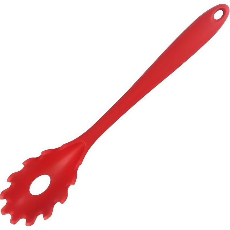 5PCS Food Grade Silicone Pasta Fork, BPA Free Spaghetti Server, Heat Resistant 480°F Hygienic Noodle Spoon for Kitchen Use