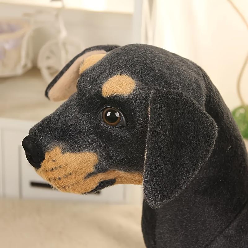 A Loyal Dog Plush Toy - A Realistic Stuffed Animal with Big Ears, Soft Polyester Fibers, Perfect for Creative Play, Home Decor