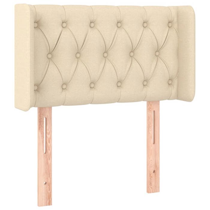 VidaXL Tête de Lit à LED Meuble de Chambre à Coucher Accessoire de Lit Simple Tête de Cadre de Lit Intérieur Crème 3123551