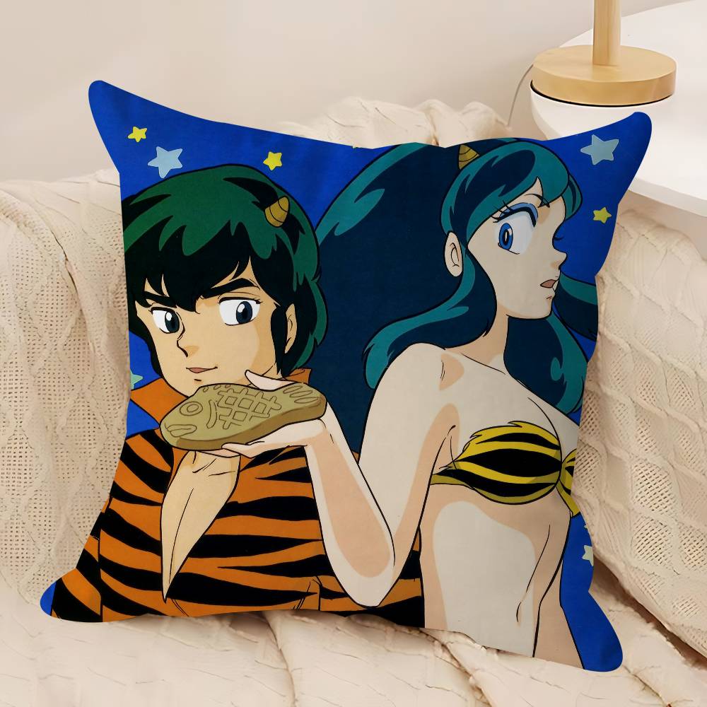 

Мультяшная U-Urusei Y-yatsura Наволочка-подушка Наволочка для подушки Гостиная Диван Домашний декор На заказ 12x12Inch