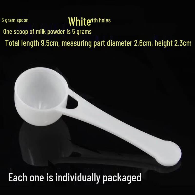 White PP Plastic Measuring Spoons Set