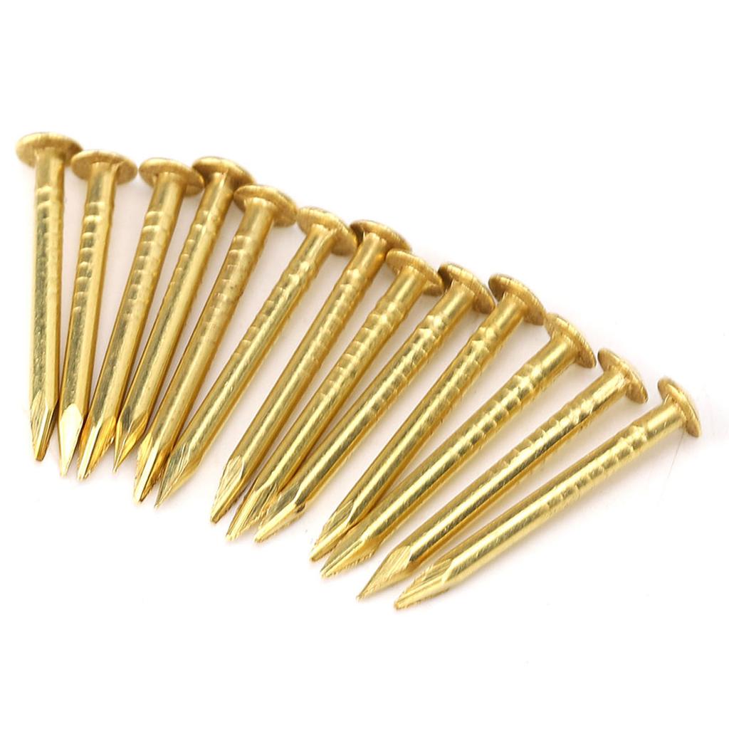 100Pcs Round Head Nail Brass Furniture Hinge Hardware Accessories 10mm15mm18mm22mm10mm Length