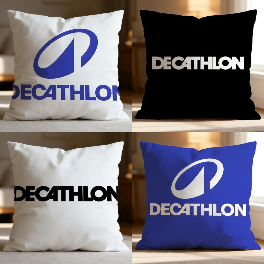 Hot D-Ddecathloned Cushion Cover Soft Washable Pillow Case Multi-Scene for Couch Bed Travel Office Use