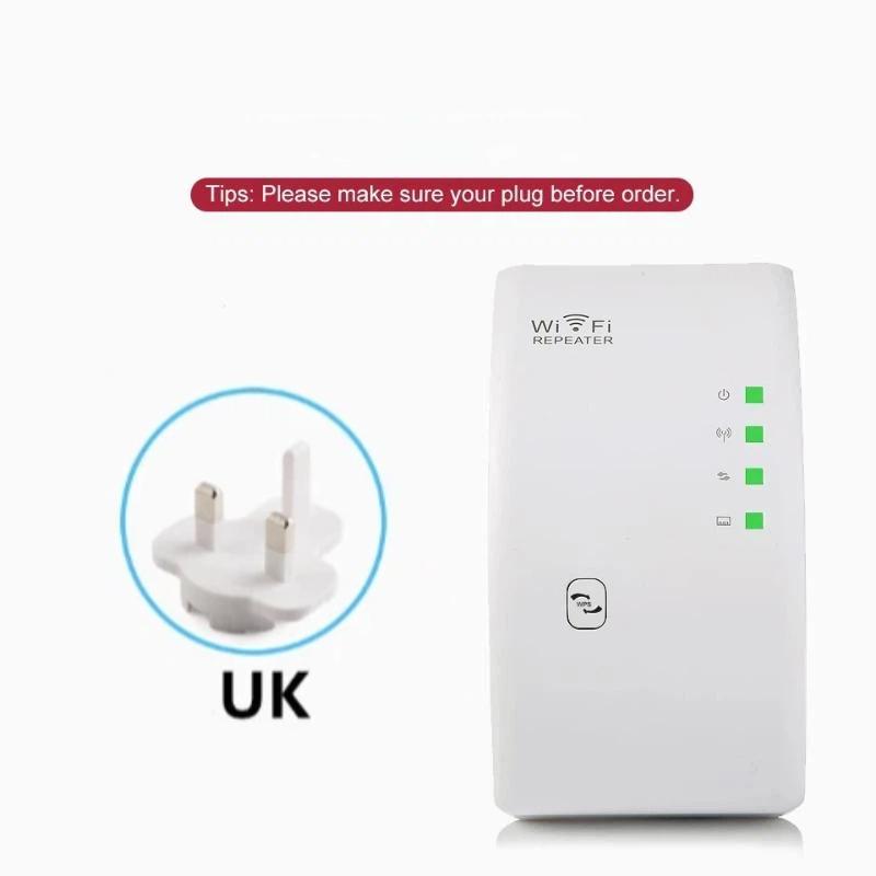 300Mbps WiFi Repeater 2.4G Unterstützt 10+ Geräte Signalverstärker Einfache Einrichtung Extender für Homeoffice