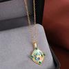 Women's Fashion Zirconia Pendant Necklace - High-Grade Pure Copper Clavicle Chain