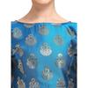 Womens Jacquard Boat Neck Blouse