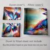 Musical Butterfly Design Bedding Duvet Cover Sets Duvet Covers Pillowcases Gifts (1 * Duvet Cover 2 * Pillowcases, Without Duvet Insert)