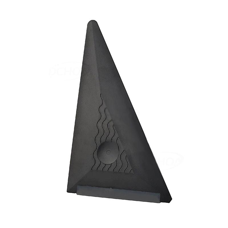 Automotive Film Sticking Tool Silicone Soft Scraper Film Pasting Construction Scraper Triangular Silicone Scraper чёрный
