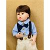55CM Junge wiedergeborene Kleinkindpuppe mit ganzkörperweichem Silikon Raya Lebensechte Soft Touch Hochwertige Puppe mit geraden Beinen Geschenke für Kinder