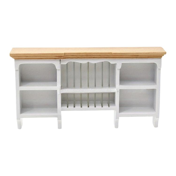 Wooden Doll House Kitchen Wall Mount Cabinet Model Figurine Storage Solution For Kids Craft Model Project Scene Display