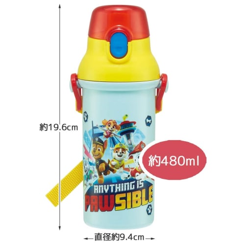 Skater Water Bottle Paw Patrol 480ml Children's Boys Plastic Made in Japan PSB5SANAG-A
