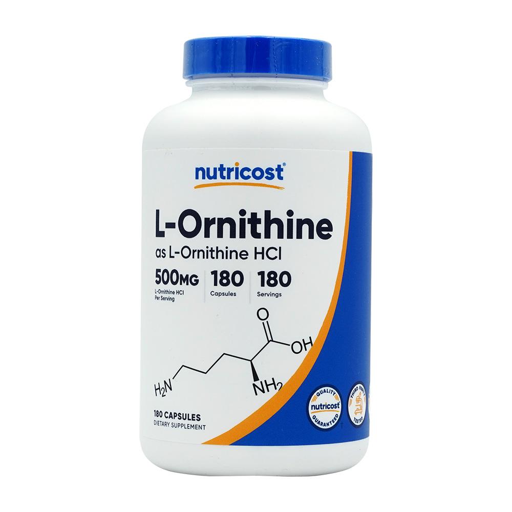 

L-Ornithine 500 mg, 180 Capsules