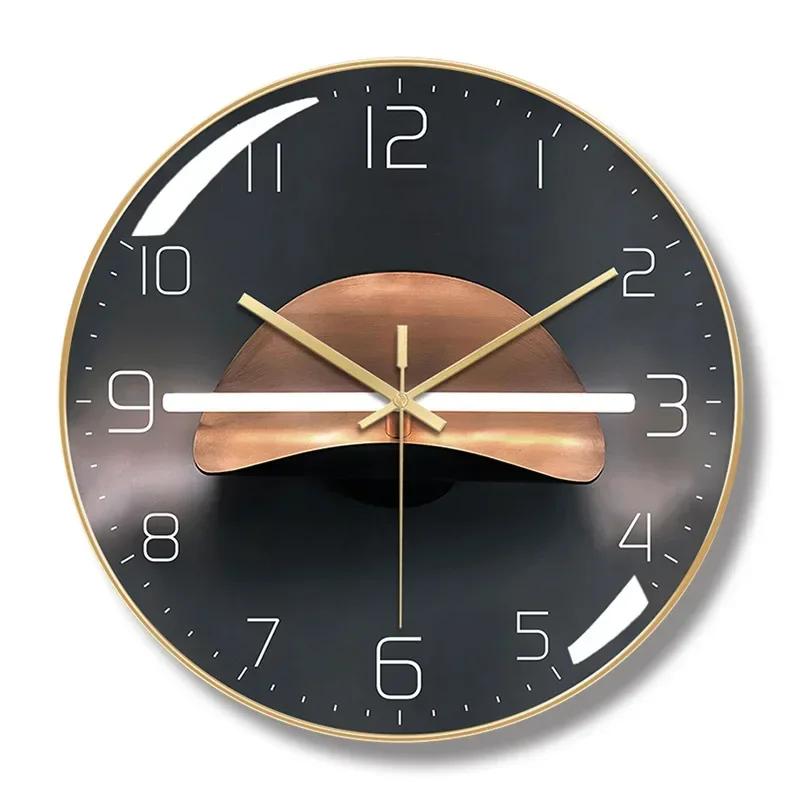 

AZ Simple and Stylish 12-Inch Silent Wall Clock: Quartz Clock for Living Room - Scandinavian-Inspired Design Living Room Decorat