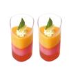 10Pcs 80ml Plastic Pudding Cups With 10 Spoons Ice-Cream Mousse Dessert Picnic Party Packing Dessert Cups Christmas Supplies