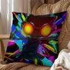 Retro Style Game Psychonauts Pillow Case Pillow Case Living Room Sofa Cushion Cover Suitable For Home Bedroom Room Decoration