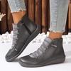 Fashion 2025 Women's Shoes Toe Side Zipper Shoe Lace Casual Low Heel Shoes Ankle Boots High Quality Luxury Designer Zapatos De Mujer