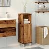 Bathroom Cabinet with Vintage Wood Look 30 X 30 X 95 Cm Engineered Wood