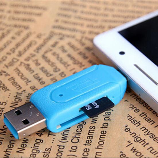 2 In 1 Card Reader Universal USB OTG Micro USB TF SD Card