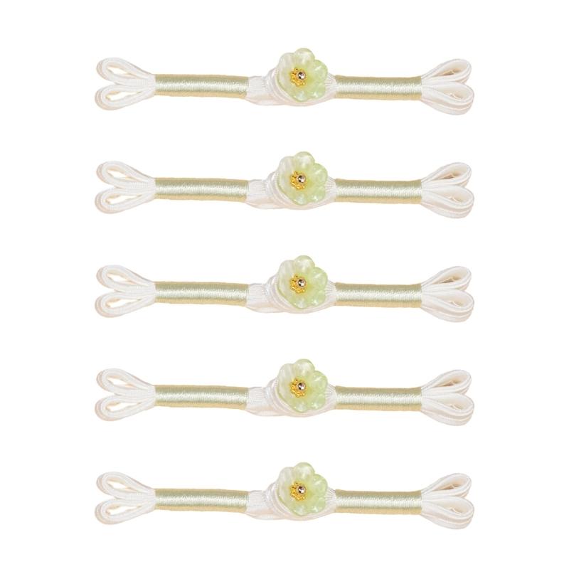 5Pcs Traditional Cheongsam Knot Button Flower Chinese Closures Buttons Sewing Fasteners for Clothing Decoration