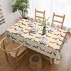 Rectangular Couple Dachshund Dog Pattern With Heart Table Cloth Waterproof Tablecloth Outdoor Table Cover