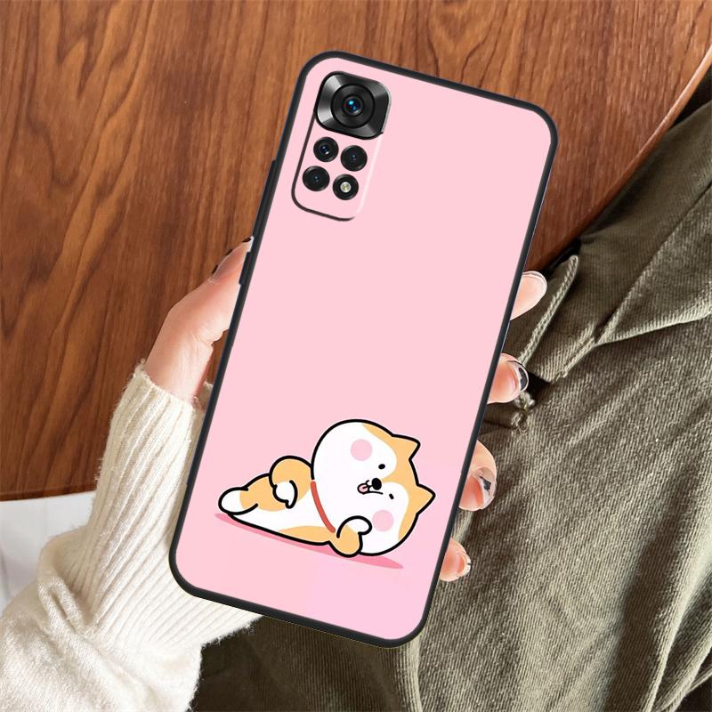 Animal Shiba Inu Case For Xiaomi Redmi Note 14 Pro 13 12 11 10 15 Pro Plus Redmi 15 C 13 10C 12C 13C 14C Cover