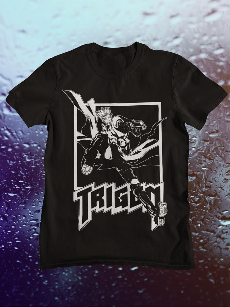 

Trigun,Vash the Stampede,Manga,Anime Tee, 90s Anime, Gunsmoke,new Unisex Shirt 4XL
