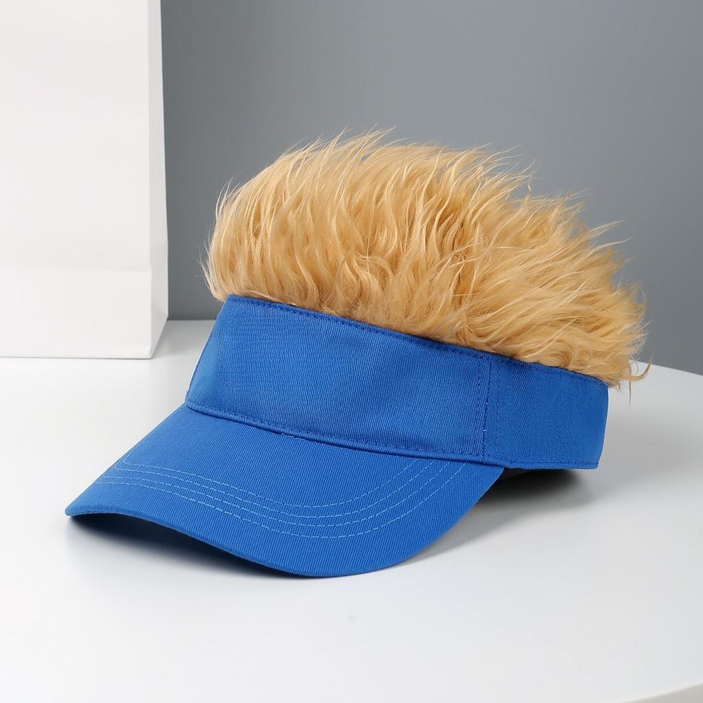 1Pc Korean Fashion Wig Hat Outdoor Men's Baseball Hat