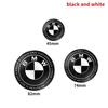 1 Stück Alles Schwarz 45mm 74mm 82mm Heckklappen-Embleme Frontklappen-Kofferraum-Emblem Lenkrad für BMW M E46 E53 E90 E84 E93 F20 X3 X5 X6