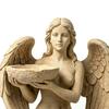 Goddess Statue Bird Feeder Retro Angel Figurine Garden Bird Feeder Artistic Outdoor Bird Feeder for Patio Backyard Porch Decoration