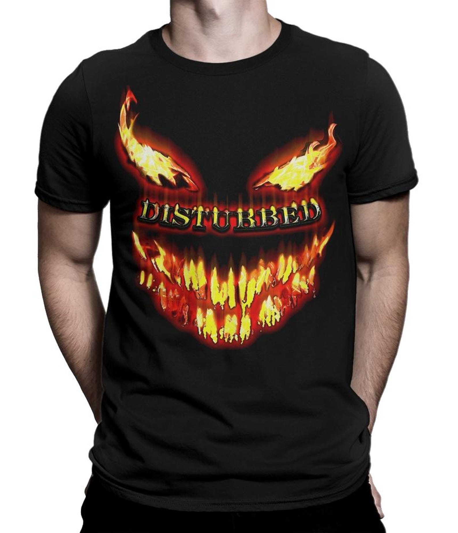 Disturbed Graphic T-Shirt, Men s and Women s Sizes S