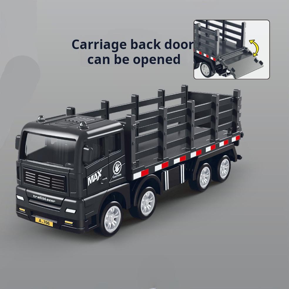 

Моделирование Транспортер Контейнеровоз Грузовой Автомобиль Дети Дети Инерционный Автомобиль Модель Развивающие Игрушки для Мальчика Игра Подарок