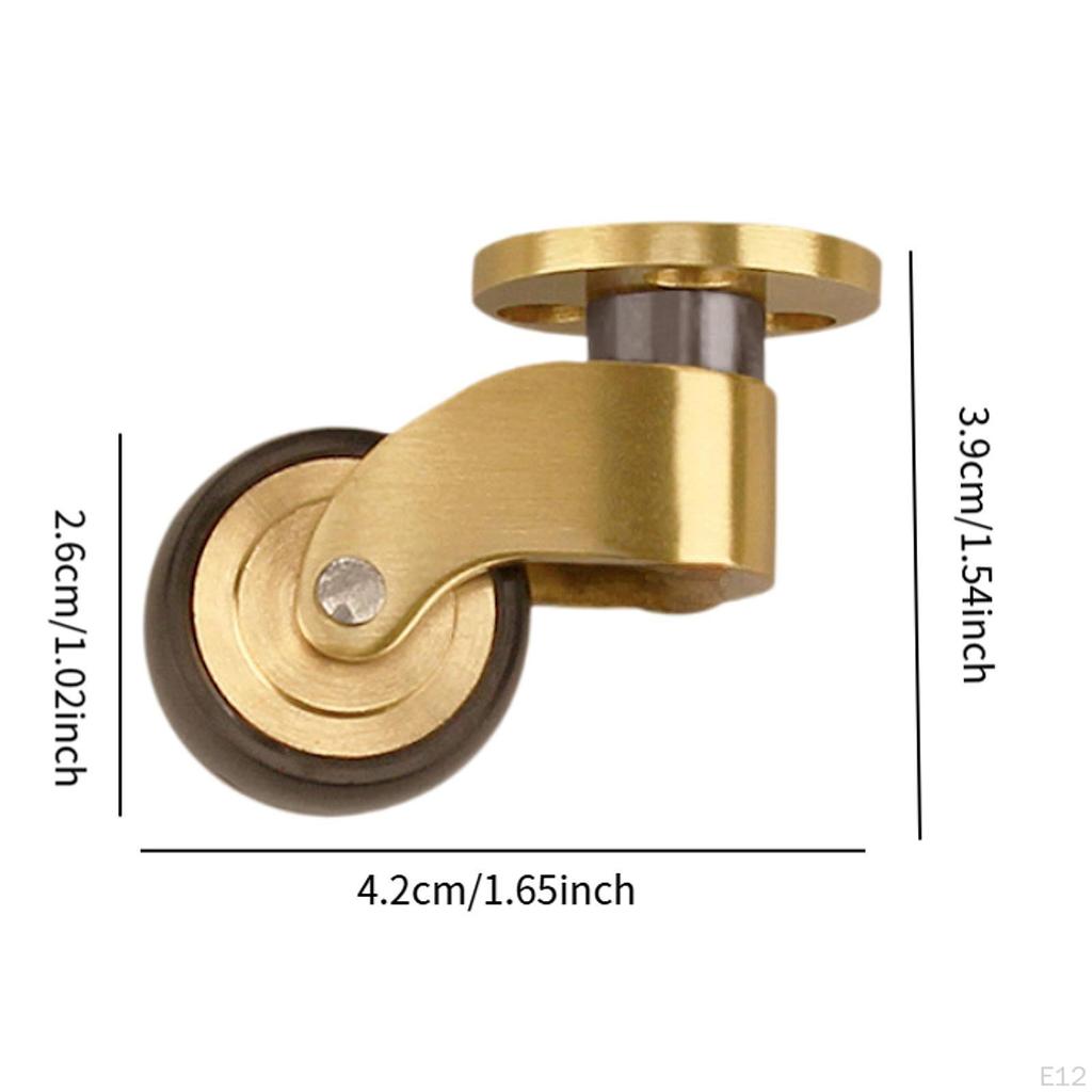 Heavy Duty Swivel Caster Furniture Brass Wheels