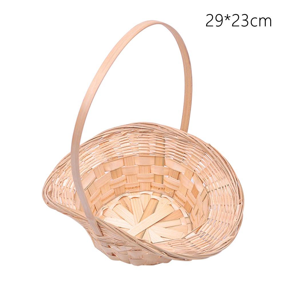 

Handheld Storage Baskets 4 Sizes Shopping Storage Hamper Basket For Plant Home Wedding 29*23cm