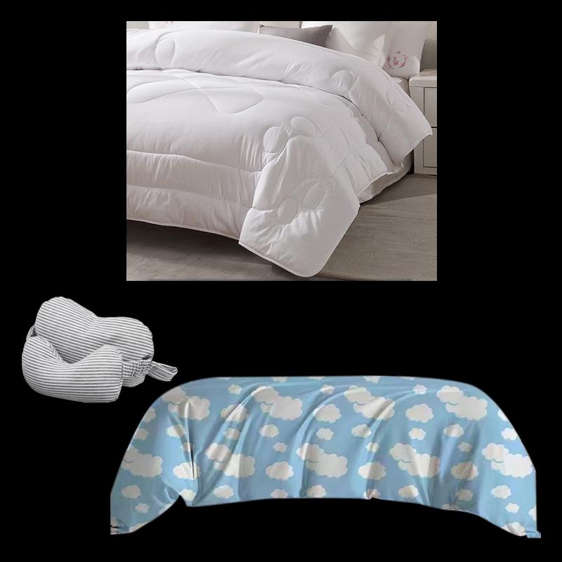 Hongxiu Shifang Washed Fiber Quilt 3-Piece Bedding Set