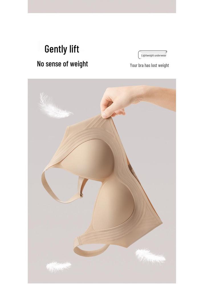 Breathable Push-Up W-Shaped Bra: Lifting Support for Smaller Busts, No Underwire, Summer Thin Style