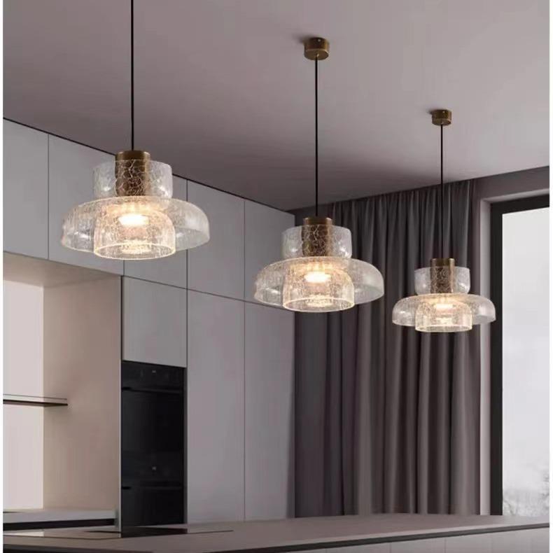 Crackle Pattern Retro Bedside Pendant Light - Modern Luxury Cafe Bar Wall Light