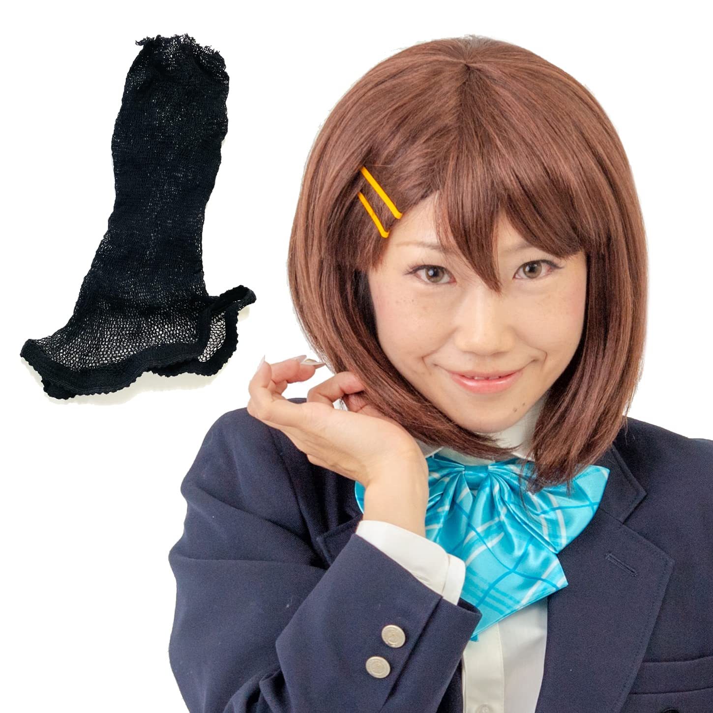 

музыкальный клуб JK боб с волосами коричневый коричневая резинка для волос полный светлый костюм мужской дочь [Люкан] [Легкая сетка] Боб, волосы, сетка, парик, парик, парик, аниме, музыка,